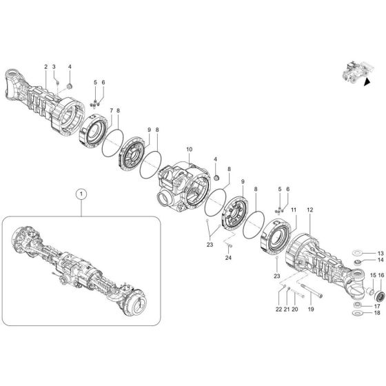 Axle Tube Assembly for TH942