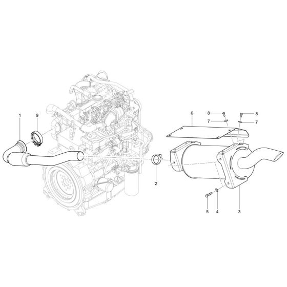 Exhaust Assembly for TH942