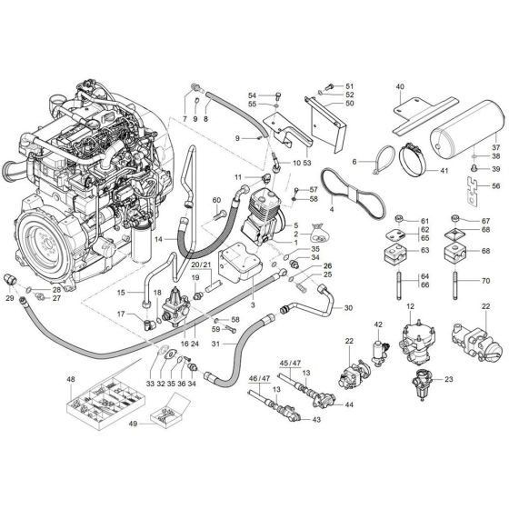 Air Brake Assembly for TH942