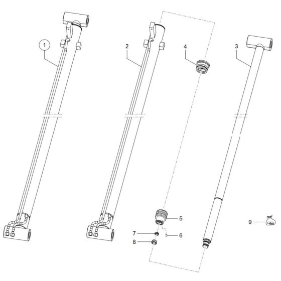 Extension Cylinder for Wacker TH942