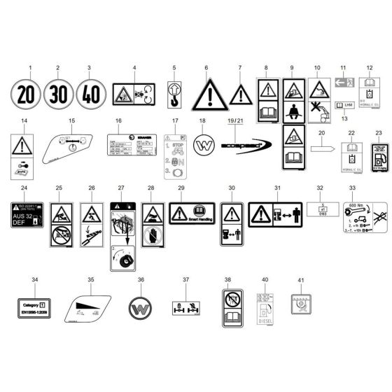 Decals for Wacker TH942