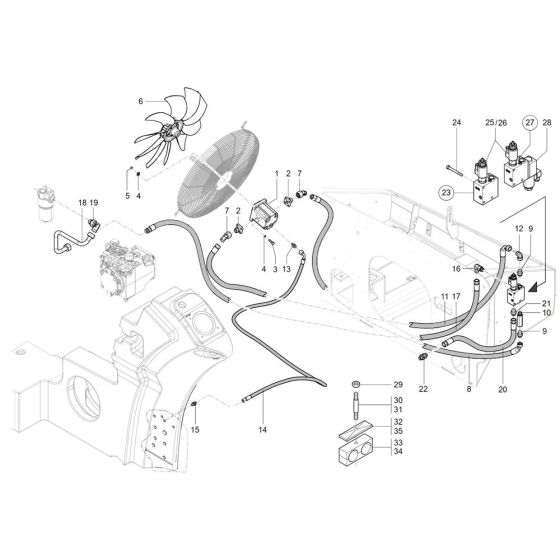 Fan Drive Assembly for TH942