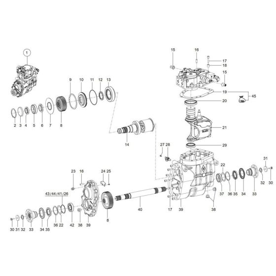 Gearbox Assembly for TH942