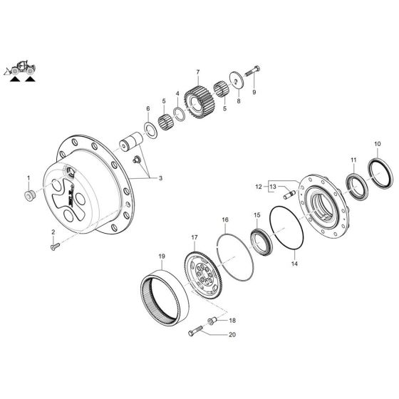 Wheel Hub Assembly for TH955