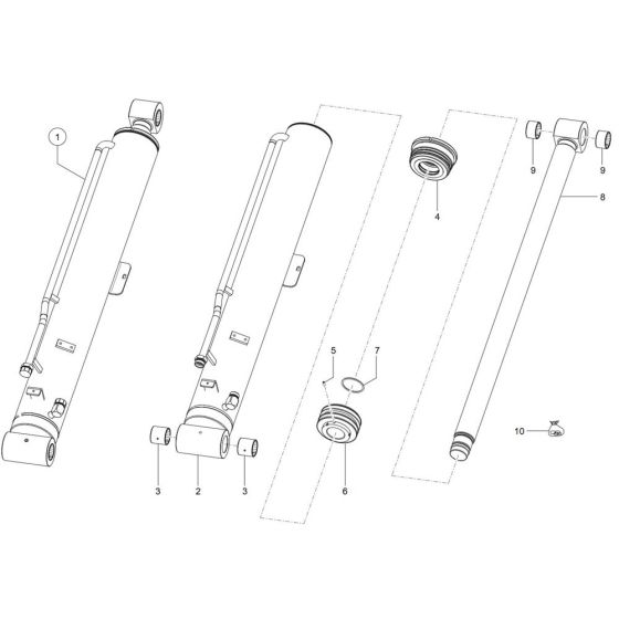 Lift Cylinder for Wacker TH955