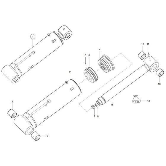 Tilt Ram Assembly for TH955