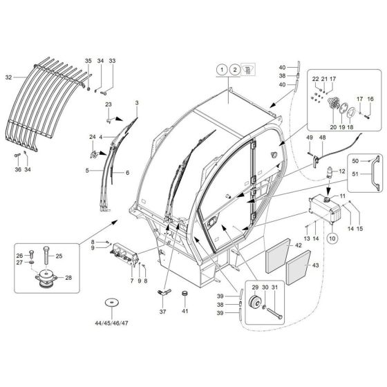 Cabin Assembly for TH955