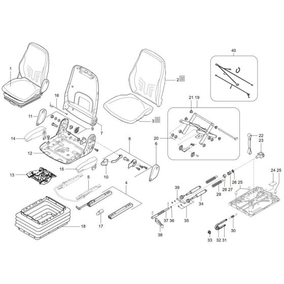 Seat Assembly for TH955