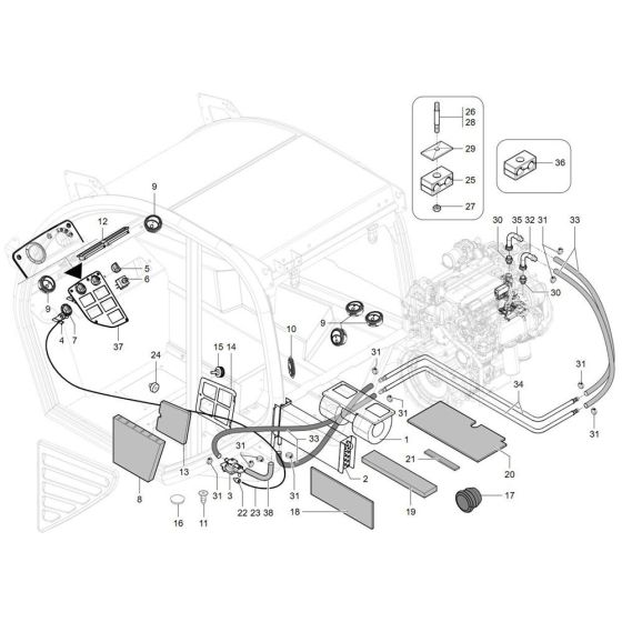 Heating Assembly for Wacker TH955