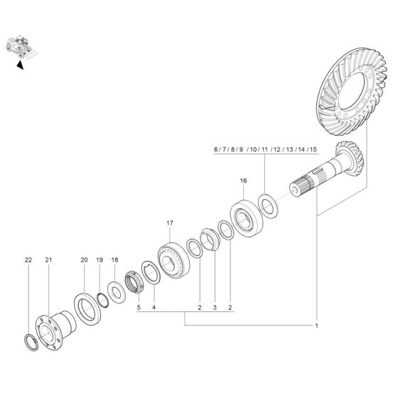 Angle Drive for Wacker TH955
