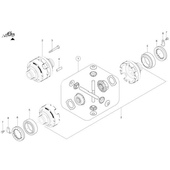 Rear Differential for Wacker TH955
