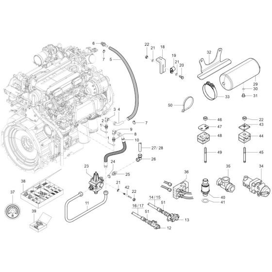 Air Brake Assembly for TH955