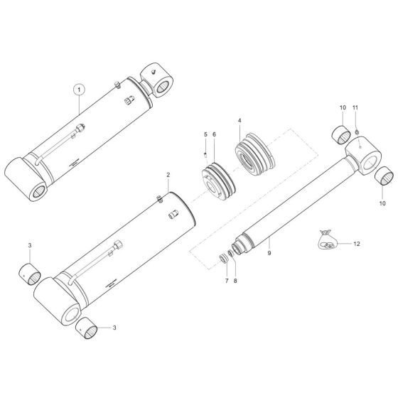 Tilt Ram Assembly for TH955