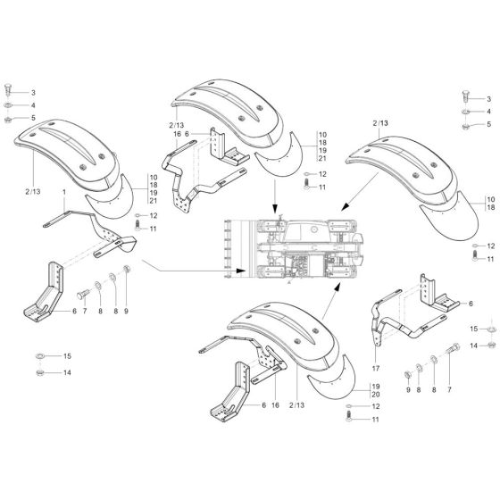 Wheel Cover for Wacker TH955