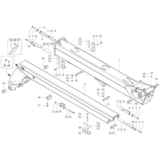 Telescopic Boom for Wacker TH955