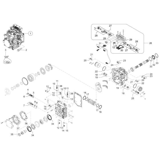 Displacement Pump for Wacker TH955