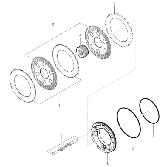 Brake Assembly for Wacker TH955