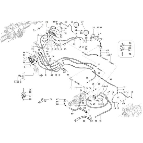 Brake Assembly for Wacker TH955