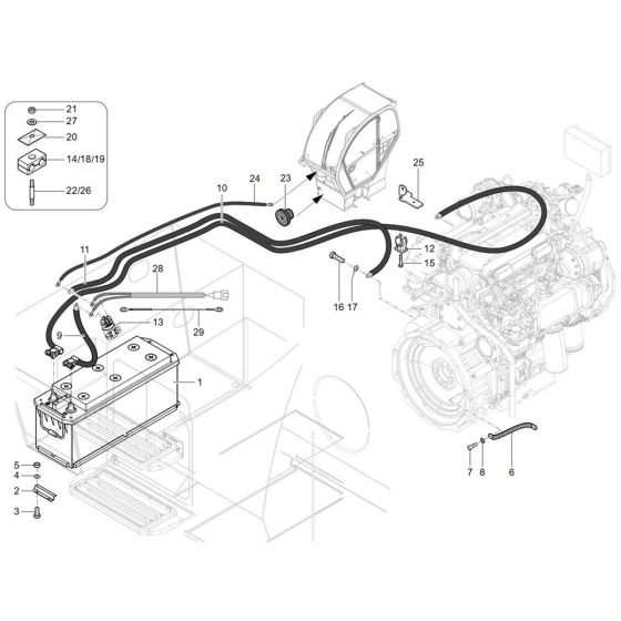 Battery Assembly for Wacker TH955