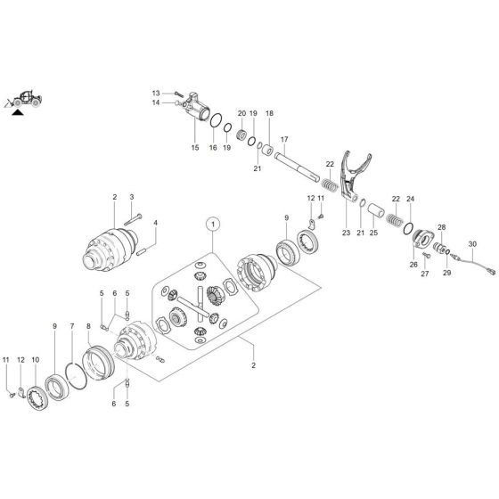 Front Differential for Wacker TH955
