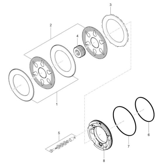 Brake Assembly for Wacker TH955