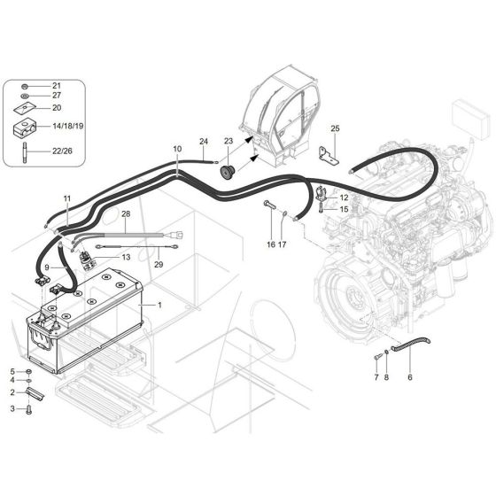 Battery Assembly for Wacker TH955