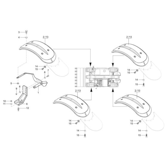 Wheel Cover Assembly for TH955