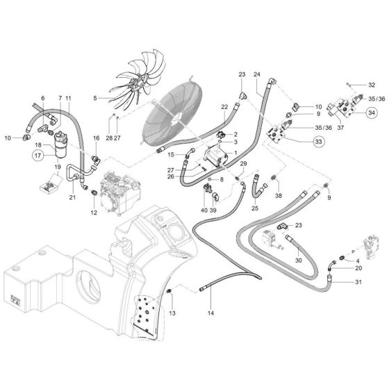 Fan Drive Assembly for TH955