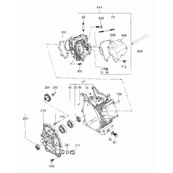Crankcase Assembly for WM 170