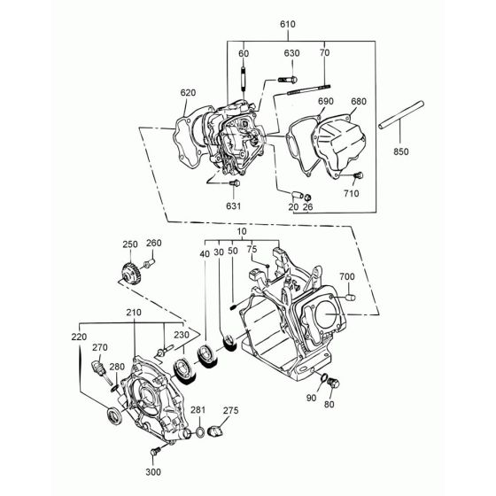 Crankcase Assembly for WM 270