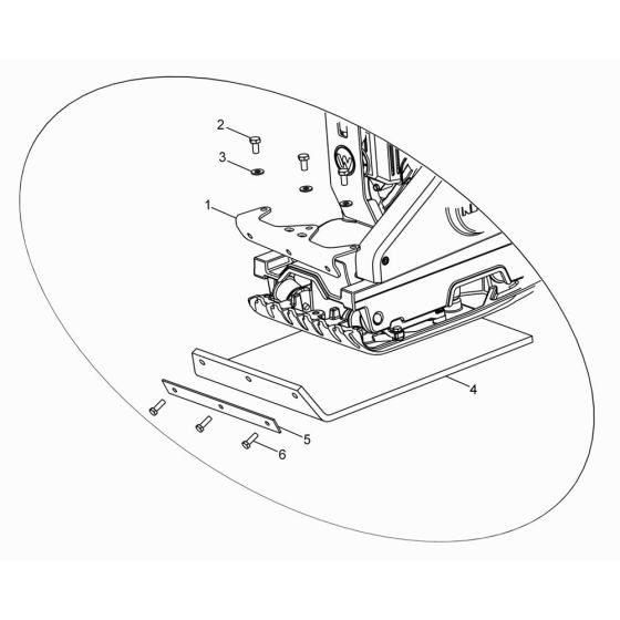 Protective Pad for Wacker WP1030A