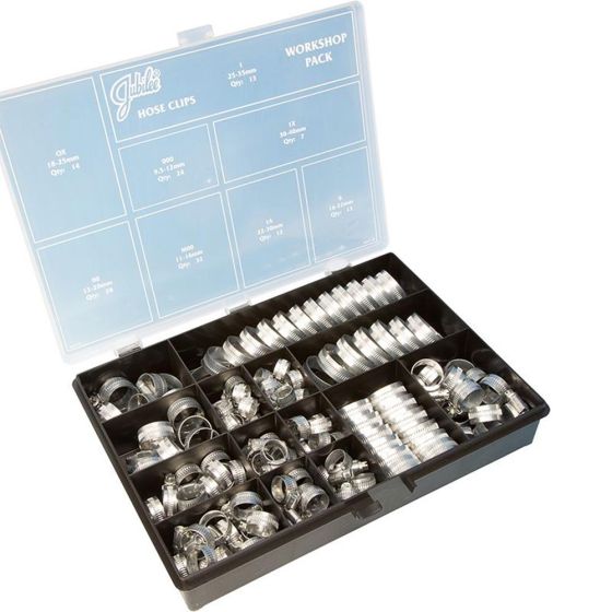 PCL Jubilee Hose Clip Workshop Pack (Box with 143 Clips) - WP143