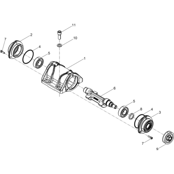 Exciter Ass'y for Wacker WP1550A-5100018323 (Honda) Rev.101 Plate Compactor