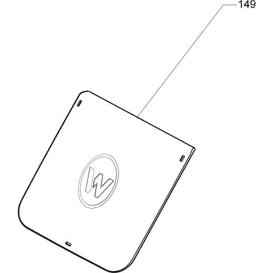 Cover Cpl. Ass'y for Wacker WP1550A-5000630044 (Rev.100) Plate Compactor