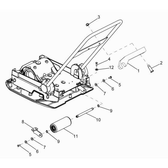 Wheel Assembly for Wacker WP2050Aw