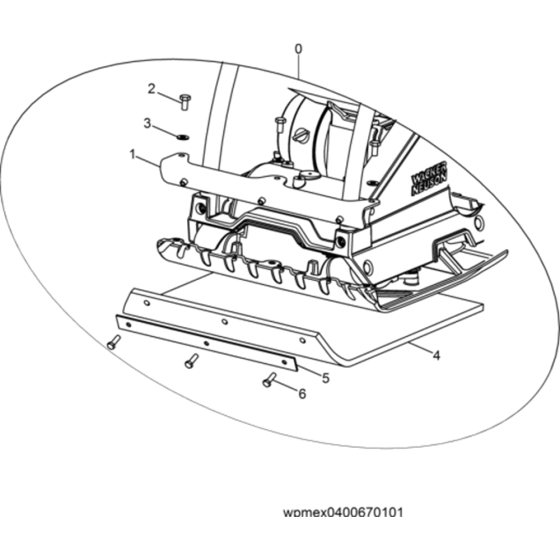 Protective Pad Kit Assembly for Wacker WPU1550A 5000630033 (Petrol) Rev. 114 Reversible Plate Compactors