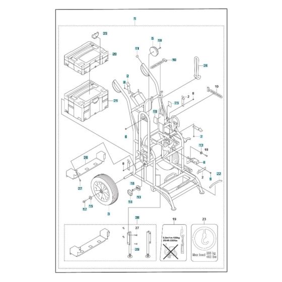 Trolley Assembly for WS 440 HF
