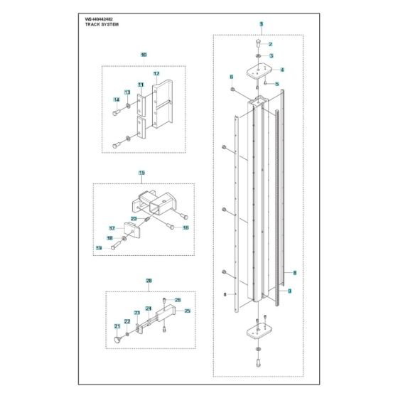 Track Assembly for WS 442 HF