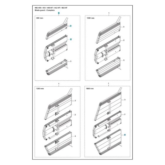 Blade Guard for Husqvarna WS 442 HF