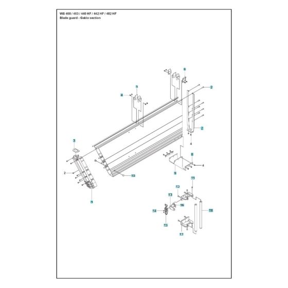 Blade Guard Gable Assembly
