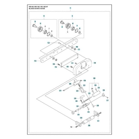 Blade Guard Guide for WS 442 HF