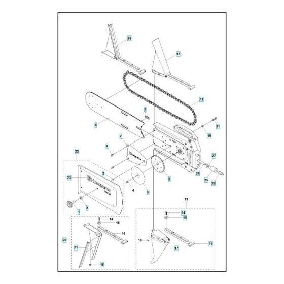 Cutting Arm & Blade Guard