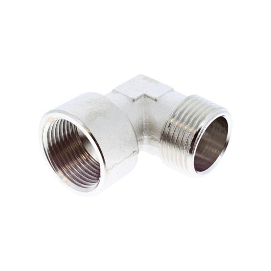 Brass 1" BSP Taper Male x 1" BSP Parallel Female Adaptor Elbow - KELM OEM No. WSL33