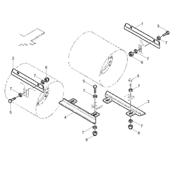 Scraper Assembly for RD10 Roller