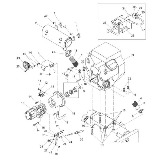 Engine Assembly for RD11 Roller
