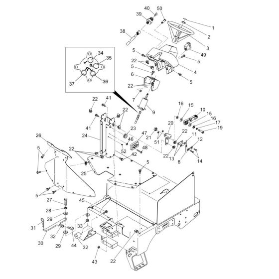 Steering Assembly for RD11