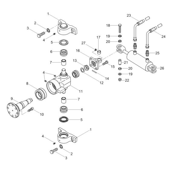 Articulated Joint for RD11 Roller