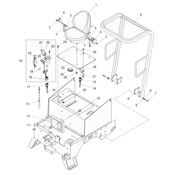Seat Assembly for RD11 Roller