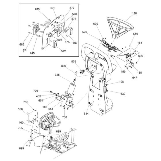 Steering Assembly for RD12