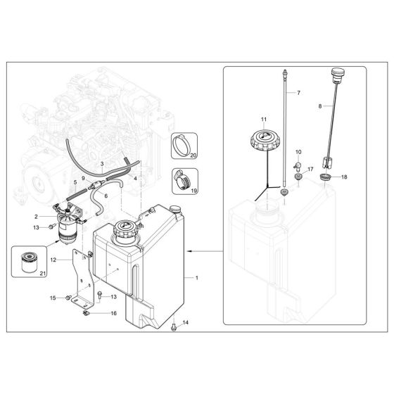 Fuel Tank Assembly for RD14